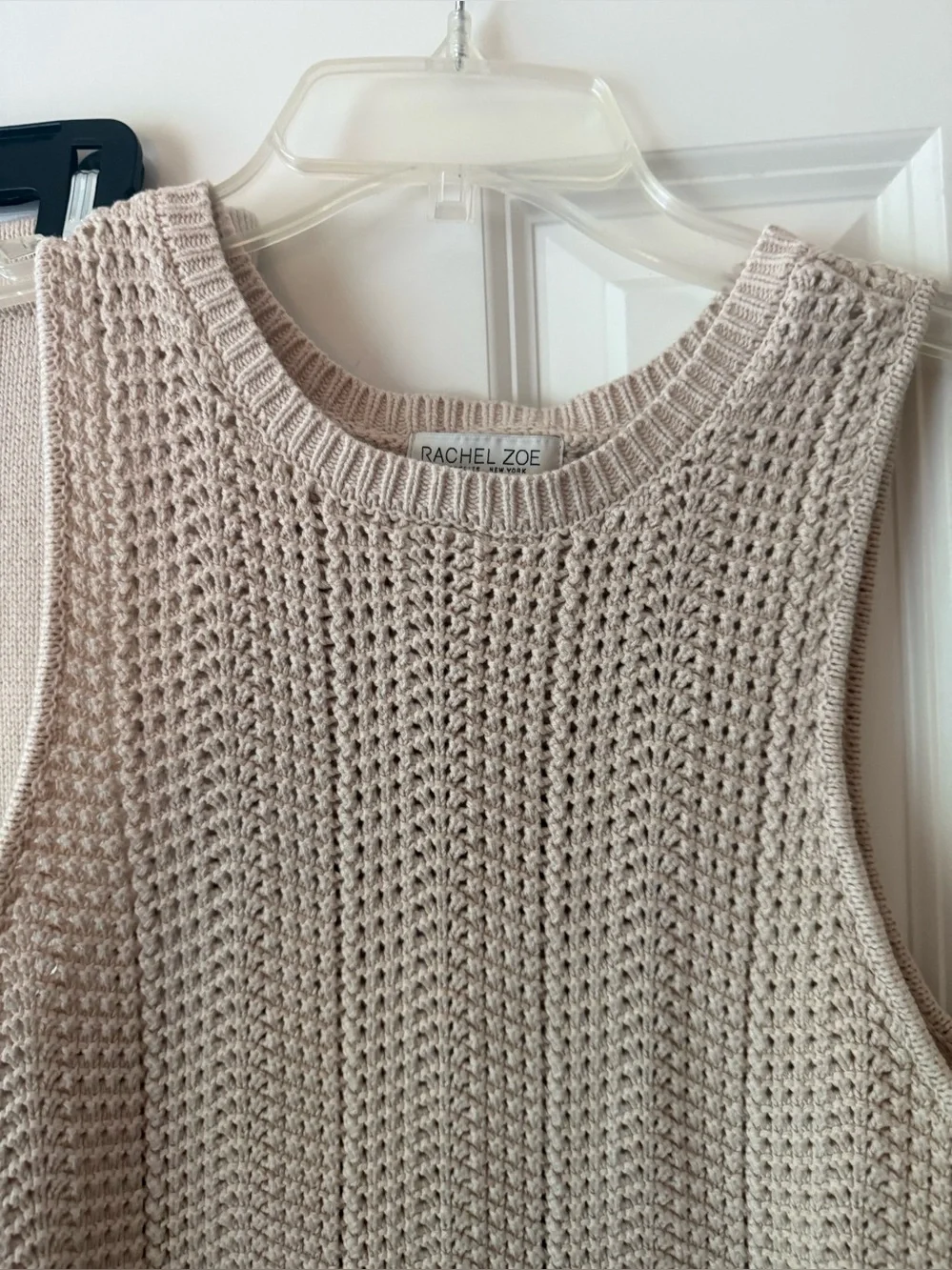 Rachel Zoe Cotton-Blend Open-Knit Sweater Top and Skirt Set Sz M - Picture 3 of 15